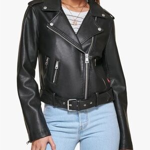 Levi's Women's Classic Black Leather Jacket